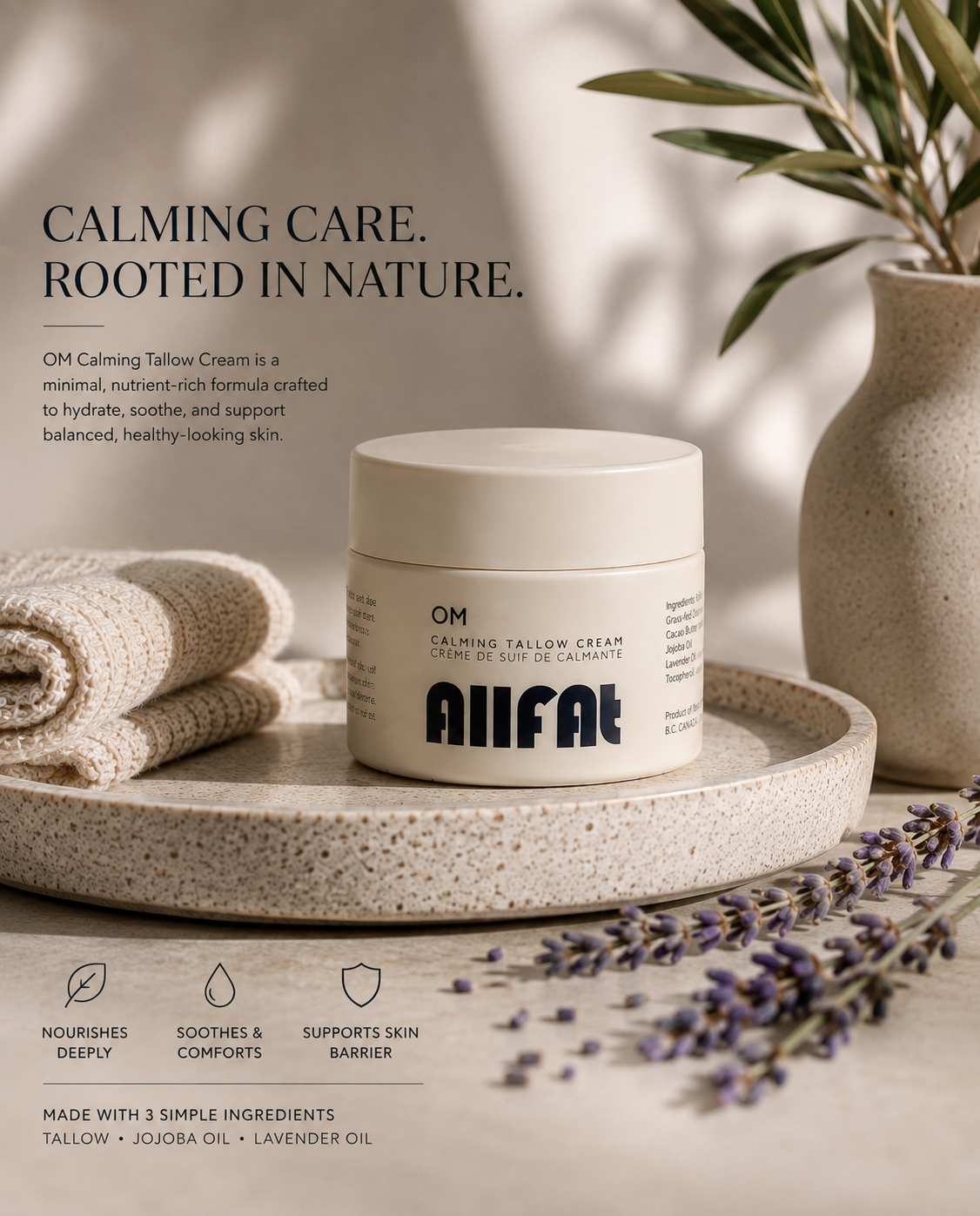 OM - Calming Tallow Cream (All Skin Types)