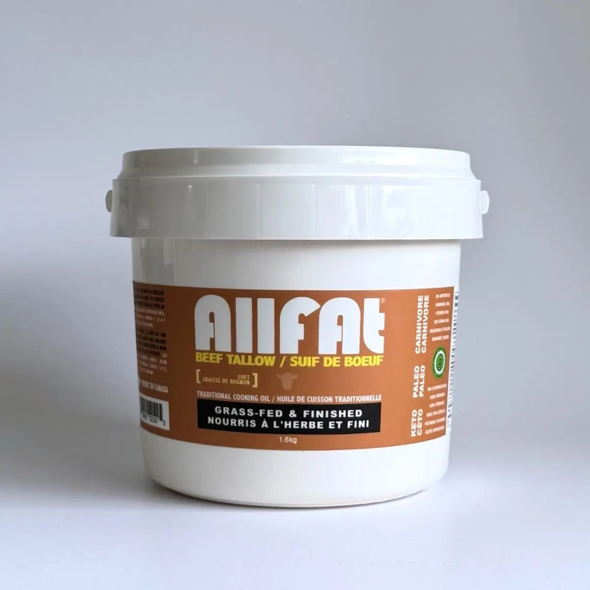 100% Grass-Fed Beef Tallow 1.6kg (From Kidney Fat)