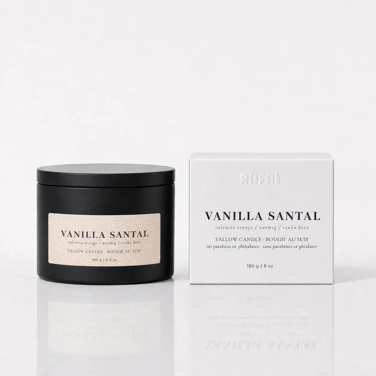 VANILLA SANTAL - Tallow Candle (Creamy Gourmand)
