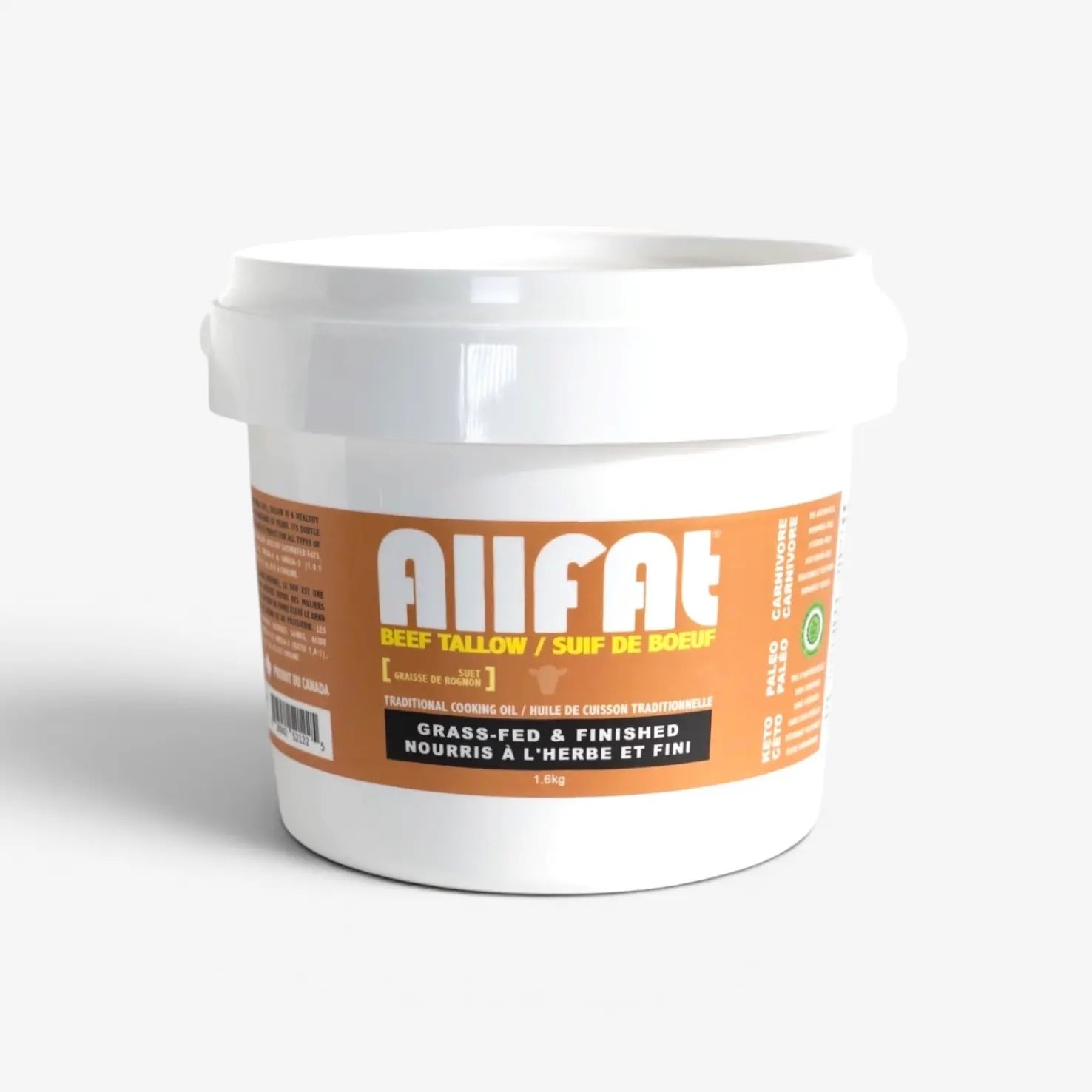 100% Grass Fed & Finished Beef Tallow 1.6kg (From Kidney Fat)